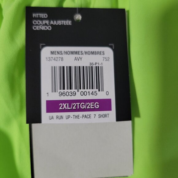 Under Armour Running Shorts Mens Size XXL 2XL UA Run up the Pace 7" Yellow NWT - Picture 3 of 12